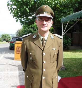 Teniente Coronel de carabineros Iván Ketterer asumió como Prefecto de Villarrica 2 Teniente Coronel Iván Ketterer, Prefecto de Vllarrica.