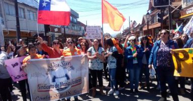 Funcionarios municipales se adhirieron a las movilizaciones en Villarrica