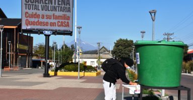 Municipio de Villarrica instala puntos limpios para lavado de manos: El llamado es a utilizarlos y cuidarlos