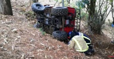 Una persona fallecida dejó el volcamiento de una cuatrimoto