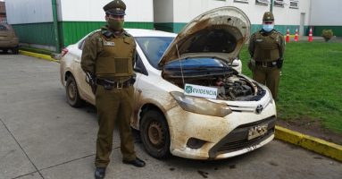 Carabineros incauta vehículo con encargo por robo con intimidación tras fiscalización en la Ruta 5 Sur