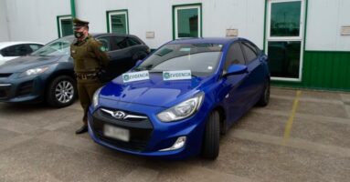 Carabineros recupera en Victoria un vehículo robado en Temuco