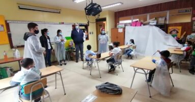 Alcalde visita Espacios Infantiles