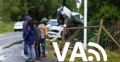 Una persona muerta y dos heridos graves dejó violenta colisión de dos vehículos en Villarrica