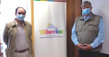 Alcalde de Villarrica  recibe visita protocolar de vicepresidente de RN