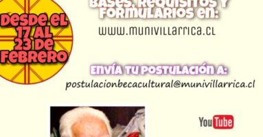 Beca Municipal  Artística Cultural 2021: En memoria de Efrain Nahuelpan Nahuelpan
