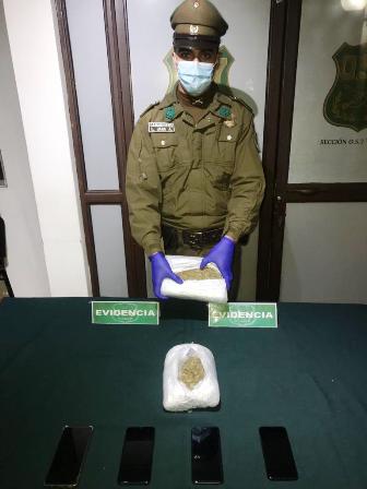 OS-7 con perro antidrogas decomisó 3.464 dosis de marihuana con destino Villarrica - Red Informativa