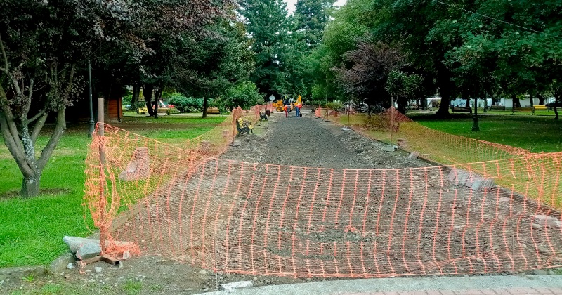 Obras de remodelación en Plaza de Armas de Villarrica - Red Informativa