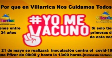 Este 21 de mayo se realizará  inoculación contra el Covid-19 con vacuna Pfizer