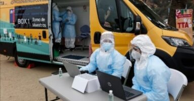 Camioneta de Testeo Territorial del COVID 19 en Villarrica: Debido a la alta positividad de casos activos