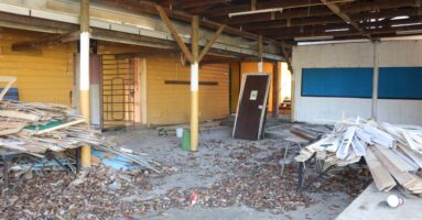 Escuela Municipal Molco Alto: Avanzan obras de mejoramiento de infraestructura