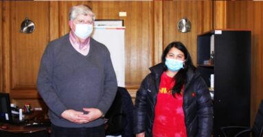 Alcalde se reunió con entrenadora del Club Deportivo de Gimnasia Rítmica O’Higgins de Villarrica