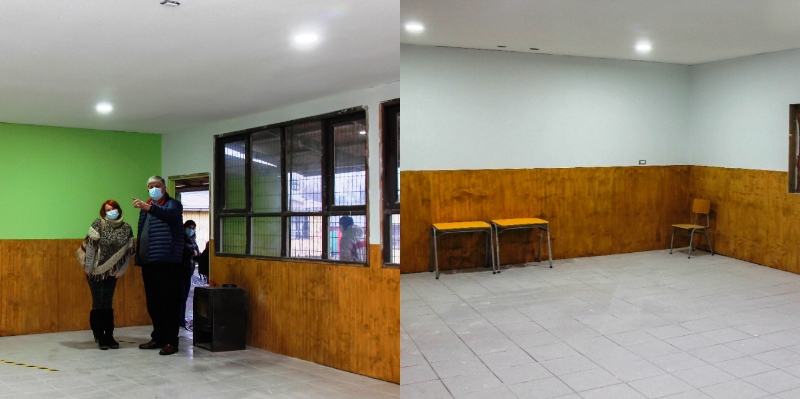 Alcalde Germán Vergara visita trabajos de reparación que se llevan a cabo en Escuela Municipal Epu-Klei de Licán Ray - Red Informativa