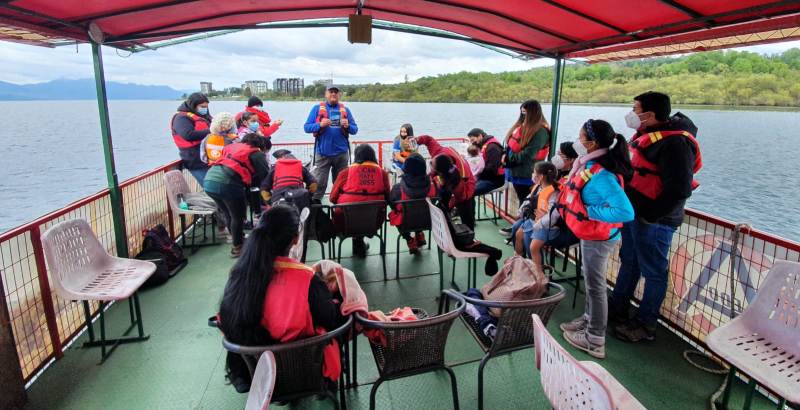 Sala Cuna y Jardín Infantil Gotitas de Amor, desarrolla taller en terreno para aprender sobre el Lago Villarrica y sus problemas de contaminación - Red Informativa