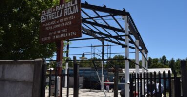 70 % de avance presentan obras de construcción de la Cancha Techada del Club de Rayuela Estrella Roja