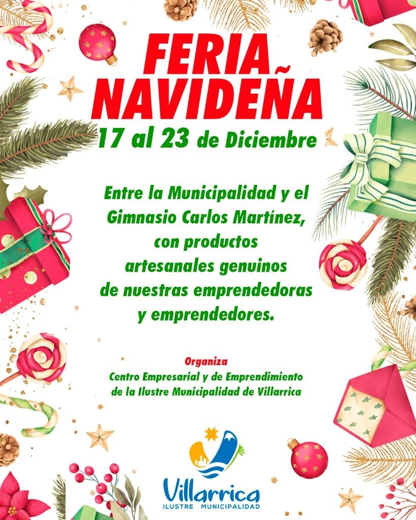 Vuelve la Feria Navideña de los artesanos de Villarrica - Red Informativa