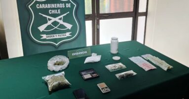 Carabineros del OS-7 incautan droga en Villarrica: utilizaban local de comida rápida como fachada para su venta