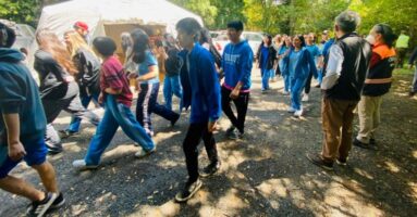 Bomberos de Pucón tuvo una activa participación en simulacro de emergencia volcánica