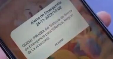 Con éxito se desarrolló en Villarrica prueba de Sistema de Alerta de Emergencia