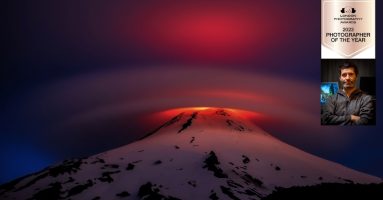 Doble premio en Londres recibe “cazador de volcanes” por fotografía al volcán Villarrica