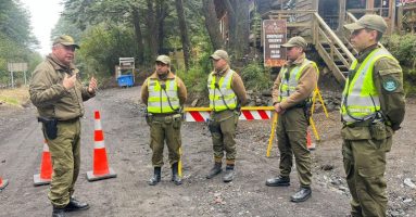 Carabineros implementa servicios reforzados para evitar delitos en viviendas de familias evacuadas por emergencia del volcán Villarrica