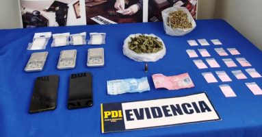 PDI incautó ketamina, marihuana y celulares que trataban de ingresar a internos de la cárcel de Villarrica