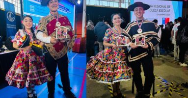 Parejas de Cueca del Liceo Bicentenario Araucanía de Villarrica fueron segundos a nivel regional