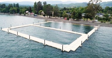 MOP ejecuta importantes trabajos de conservación del borde lacustre de Lican Ray