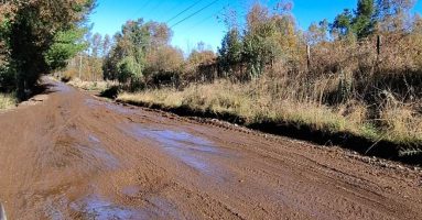 Municipalidad de Villarrica solicita urgente intervención de Vialidad en camino Afunalhue–Trapel