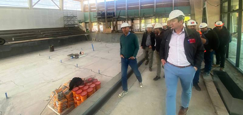 Piscina temperada y semiolímpica de Pucón ya suma un 65 por ciento de avance - Red Informativa
