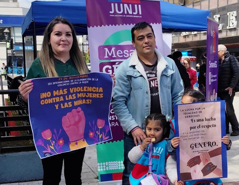 Niños y niñas de la JUNJI participan en hito sobre la eliminación de la violencia contra la mujer - Red Informativa