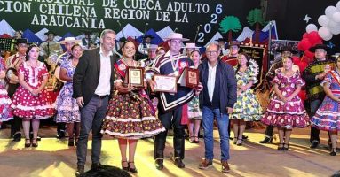 Pareja de Villarrica entre las cuatro mejores en el Campeonato de Cueca Nacional Adulto Tradición Chilena