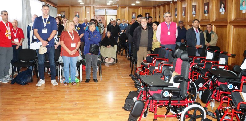 Rotarios entregan 20 sillas de ruedas a usuarios de Villarrica con apoyo de fundación estadounidense - Red Informativa
